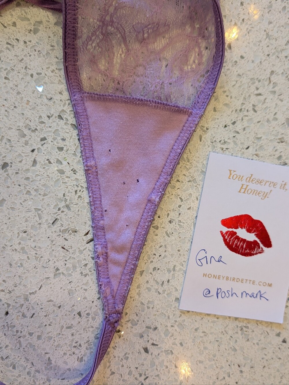 Honey Birdette Roison Purple L suspenders - Picture 5 of 7